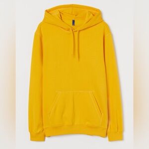 Yellow relaxed fit hoodie
